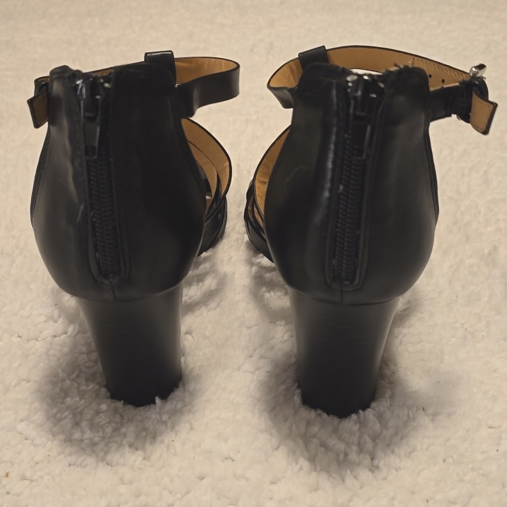 XOXO Black Strappy Heels - Picture 6 of 12